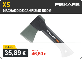 Machado Campismo Fiskars X5 Promo 2